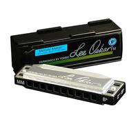 Armonica Lee Oskar Melody Maker Bb major per Rhythm and Blues, Country, Afro, Clave, Reggae, Jazz Standards - diatonica a 10 fori - piastre delle ance in ottone - custodia di plastica inclusa