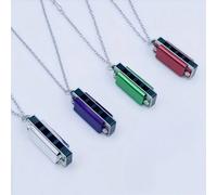 Armonica mini a 4 fori e 8 toni, armonica mini raffinata da collana, può suonare canzoni semplici, armonica, adatta per regalare al fidanzato/fidanzata, regalo ricordo di compleanno, regalo decorativo