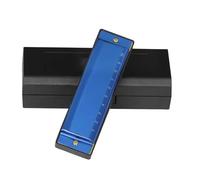 Armonica Musicale Strumento Armonica Professionale In Do A 10 Fori E 20 Note(Blue)