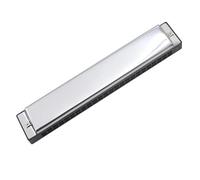 Armonica Per Adulti 24 Fori Chiave Di Do E Re Suona Il Tremolo Argentato A Doppia Faccia Per Principianti Che Suonano Strumenti(D key)