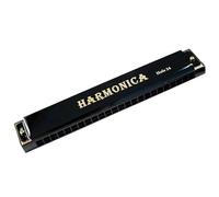 Armonica Per Adulti Armonica A Bocca Professionale A 24 Fori In Chiave Do Con Custodia(Black)
