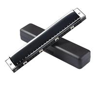Armonica Per Adulti Armonica Blues In Bronzo Fosforoso A 24 Fori In Do Adatta A Principianti E Adulti(Black)