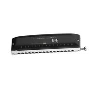 Armonica Per Adulti Armonica Cromatica A 12 Fori E 48 Note In Do Con Chiave A Slitta E Pistone(16holes black)