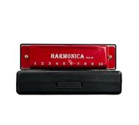 Armonica Per Adulti Armonica Tremolo A 10 Fori Accordata In Do Principianti E Adulti Si Esercitano Nell'esecuzione(Red)