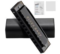 Armonica Per Principianti Armonica Diatonica 10 Fori Blues Harp Organo A Bocca Con Diverse Chiavi Strumenti Musicali Professionali(DB Tone)