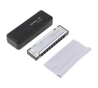 Armonica Per Principianti Armonica Diatonica Professionale 10 Fori 20 Toni Tonalità Di Do Colore Oro Blues Jazz Rock Musica Folk(10 hole)