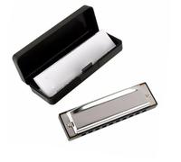 Armonica Per Principianti Armoniche A 10 Fori In Do Per Blues Rock Jazz Folk Con Custodia