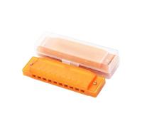 Armonica Per Principianti Strumento musicale armonica a 10 fori per gli amanti della musica(Orange)