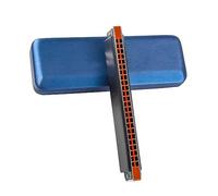 Armonica per Studenti Armonica Tremolo Professionale 24 Fori Pettine ABS Ance Ottone Arpa Strumenti Musicali (Color : G KEY)