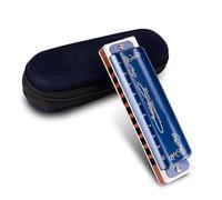 Armonica per Studenti Strumenti A Fiato Per Armonica Diatonica A 10 Fori Blue Fashion Con Scatola (Color : C key)