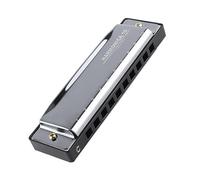 Armonica per Studenti Strumento Per Armonica In Acciaio Inossidabile Con Armonica Portatile Opaca A 10 Fori A 20 Toni Per Principianti (Color : 01)