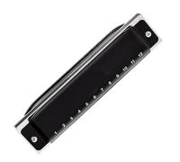 Armonica Pettine in alluminio per armonica professionale Black Fine Blues a 12 fori per principianti per suonare lo strumento (Color : Ab)