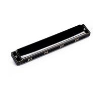 Armonica polifonica a 24 fori con accordi in Do mini arpa portatile strumento professionale per principianti e adulti(Black)