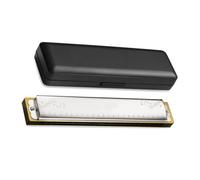 Armonica Polifonica Didattica A 24 Fori In Do Strumento Musicale Professionale Colorato armonica Strumento Per Principianti(24 C silver)