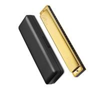 Armonica Polifonica Didattica A 24 Fori In Do Strumento Musicale Professionale Colorato armonica Strumento Professionale(24 C gold)