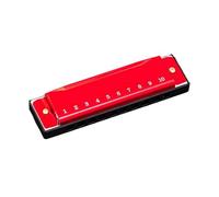 Armonica Pratica Ed Esecuzione Tipo Armonica A 10 Fori E 10 Toni In Do(Red)
