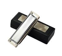 Armonica Principiante adulto studente di armonica a 10 buche che suona l'armonica cromatica