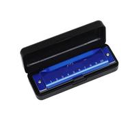 Armonica Principianti Armonica A Bocca Professionale In Do 10 Fori 20 Note Strumento A Fiato(Blue)