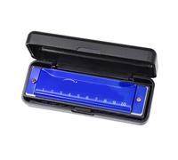 Armonica Principianti Armonica Portatile Con 10 Fori E 20 Note Facile Da Imparare Adatta Ai Principianti Adulti(Blue)