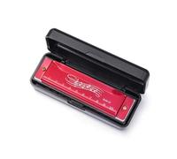 Armonica Professionale A 10 Fori E 20 Note Tonalità Do Con Custodia Per Esercitarsi Con Gli Adulti armonica Strumento Professionale(Red)