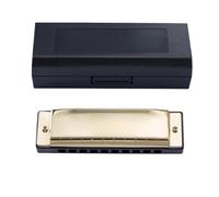 Armonica Professionale Armonica A Bocca A 10 Fori In Do Performance Professionale Per Amanti Della Musica(Gold)