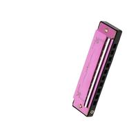 Armonica Professionale Armonica Blues A 10 Fori Con Chiave In Do Scala Diatonica Music Lover(Purple)