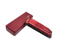 Armonica Professionale Armonica Blues A 10 Fori In Do Scala Diatonica Adatta A Principianti E Adulti(Red)