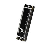Armonica Professionale Armonica Blues Diatonica Professionale In Do 10 Fori Standard H(Black)