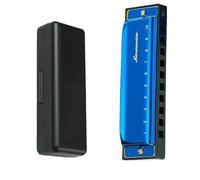 Armonica Professionale Armonica Blues In Do A 10 Fori A Piena Scala Livello Di Prestazioni Professionale(Blue)