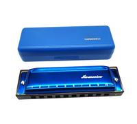 Armonica Professionale Armonica Blues In Do A 10 Fori Per Amanti Della Musica Scala Diatonica(Blue)