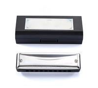 Armonica Professionale Armonica Blues Per Principianti E Adulti CDAFG Sib Mi Chiave 10 Fori 20 Note Adatta(Black Eb)