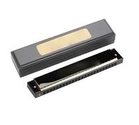 Armonica Professionale Armonica Diatonica In Do Maggiore 10 Fori 24 Toni Blues Performance Professionale(Bright black)