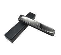 Armonica Professionale Armonica Polifonica A 24 Fori Con Strumenti Blues Folk Per Adulti Disponibile In Tre Colori Rosso Blu E Nero(Type1)