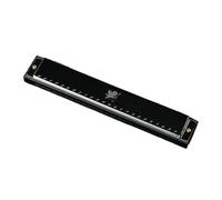 Armonica Professionale Armonica Polifonica In Do A 24 Fori A Grandezza Naturale Per Prestazioni Professionali(Black)