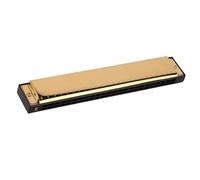 Armonica Professionale Strumento Musicale Armonica Polifonica Portatile In Do A 24 Fori(Gold)