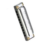 Armonica Strumento musicale squisito per armonica diatonica con chiave D a 10 fori, pettine in resina, arpa blues