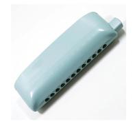 Armonica Strumento per armonica cromatica con corpo in plastica blu dolce e alla moda a 12 fori (Color : C)