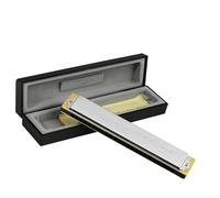 Armonica Tremolo A 24 Fori Polifonia Diatonica Chiave C Armonica Professionale A 24 Fori Principianti Adulti Nastro(D)