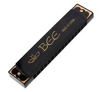 Armonica tremolo a bocca con 16 fori in chiave di do, strumento musicale, idea regalo, nero