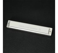 Armonica tremolo a bocca con chiave a 24 fori, strumento musicale, argento