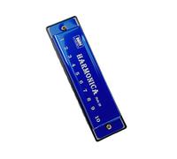 Armonica versatile a 10 fori, in metallo, facile da pulire, adatta per un facile apprendimento e suonare in tutti gli stili musicali, custodia portatile