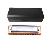 Armoniche a bocca Armonica A 10 Fori Per Insegnare Il Blues Agli Adulti Principianti Professionale Per Adulti Strumento A Dieci Fori(Orange,G)