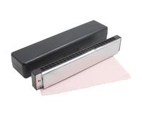 Armoniche a bocca Armonica A Bocca 24 Fori Armonica A Bocca C/D Key Organ Adatto Per Gli Appassionati Di Musica Strumento A Fiato Argento(C key)