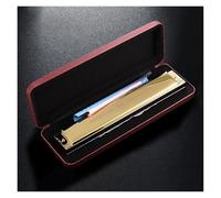 Armoniche a bocca Armonica A Bocca Professionale A 28 Fori Con Accordatura C Ottava Tremolo Strumenti Musicali Con Custodia(Octave GD)