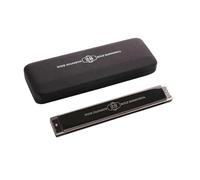 Armoniche a bocca Armonica A Bocca Professionale A 28 Fori In Do Con Suono Di Gong In Bronzo Fosforoso(Black)