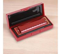 Armoniche a bocca Armonica Blues A 10 Fori Pianoforte Accordato In Do Per Principianti E Adulti Per Iniziare Con L'armonica Blues A 10 Fori(Red)