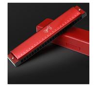 Armoniche a bocca Armonica Polifonica A 24 Fori In Tonalità Di Do Strumento Di Livello Professionale Per Principianti(Red)