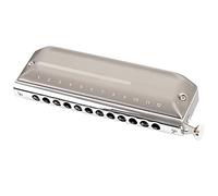 Armoniche A Bocca Chromatic Harmonica Performer Pettine In Alluminio A 16 Fori Coperchio In Acciaio Inossidabile Strumento Musicale Professionale (Color : 12 holes)