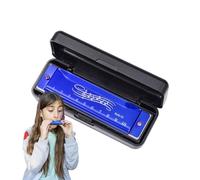 Armoniche per bambini | Giocattoli in età prescolare per armonica blu | Blue Harmonica Giocattoli in età prescolare con 10 fori 20 toni per l'insegnamento della prima infanzia, bambini, principianti