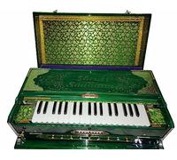 Armonio verde islamico con canne in bronzo Mistry Premium Calcutta 3¾ Octaves Scale Changer. Bellissimo design e tastiera.